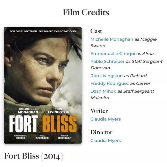 Fort Bliss DVD Sealed Michelle Monaghan/Ron Livingston - Picture 3 of 5